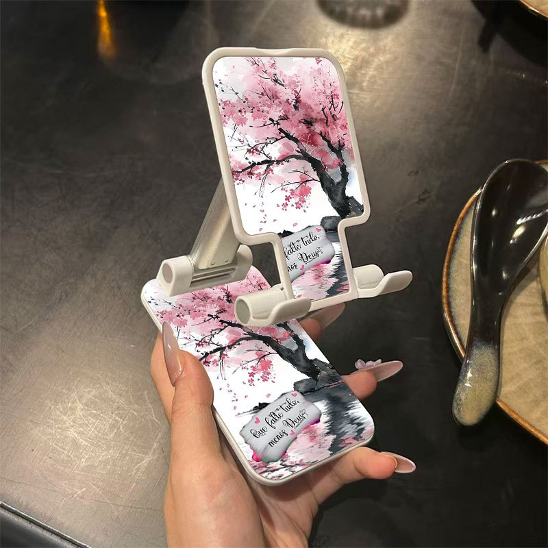 TEMU Un support de téléphone pliable avec un motif de , ce support portable et réglable est parfait pour les téléphones portables et les . C'est un