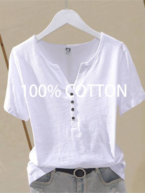 2026 summer 100 commuter casual sleeve shirt ladies loose top