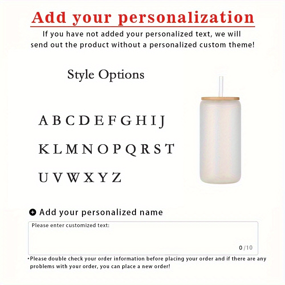 TEMU Personalized Iced Coffee Mugs, Custom Patterned Name Glasses, Custom Birthday Flower Mugs With Lids And Straws, Bridesmaid Gifts, Party Favors,