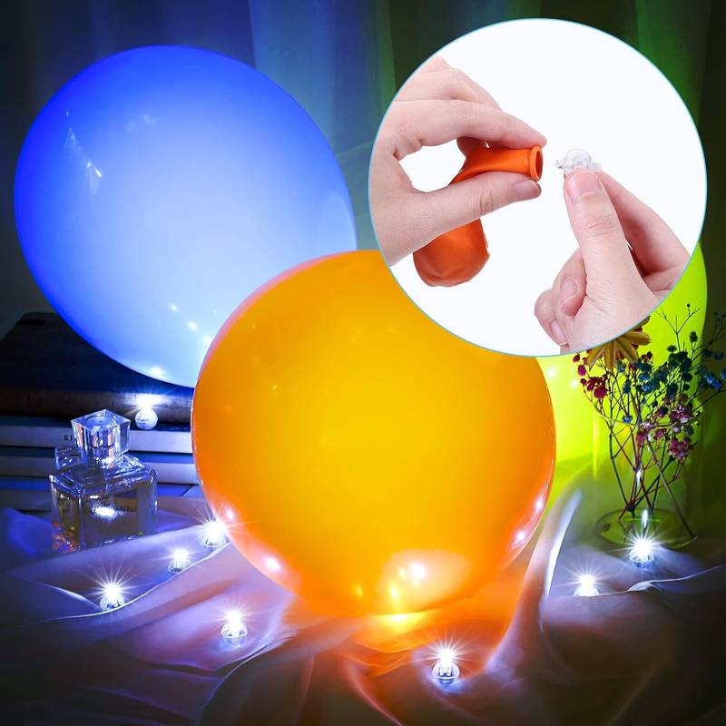 120-Pack Multicolor LED Balloon Lights - Mini Round Lights For Birthday, Wedding, Party Decor