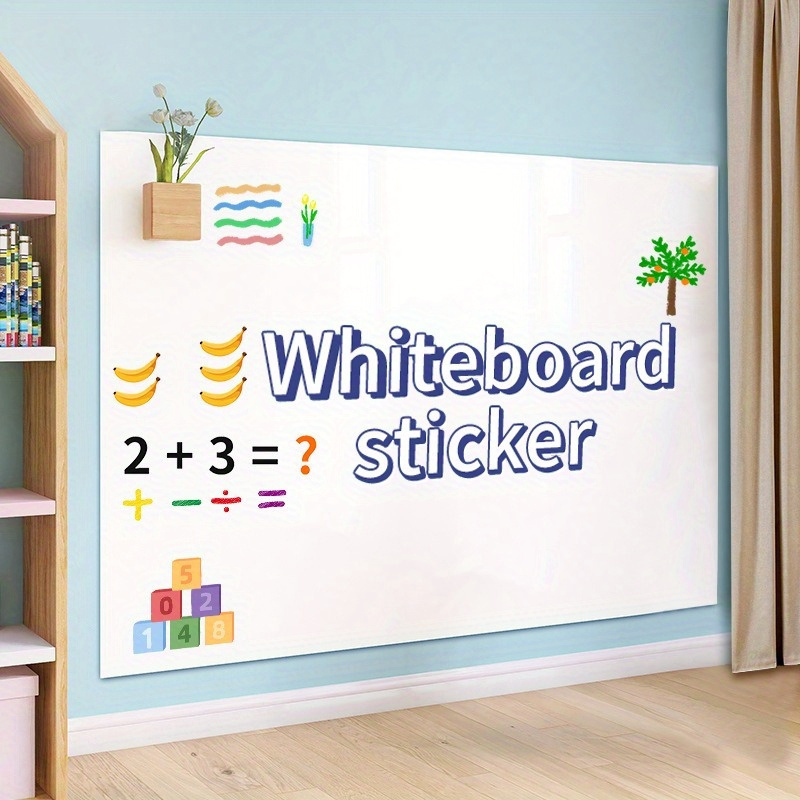 

Self-adhesive Whiteboard Wallpaper Sticker- Surface, Suitable For School, Office And Home Message Board-17.71 Inches Wide X 59.05 Inches Long Or 78.74 Inches Long