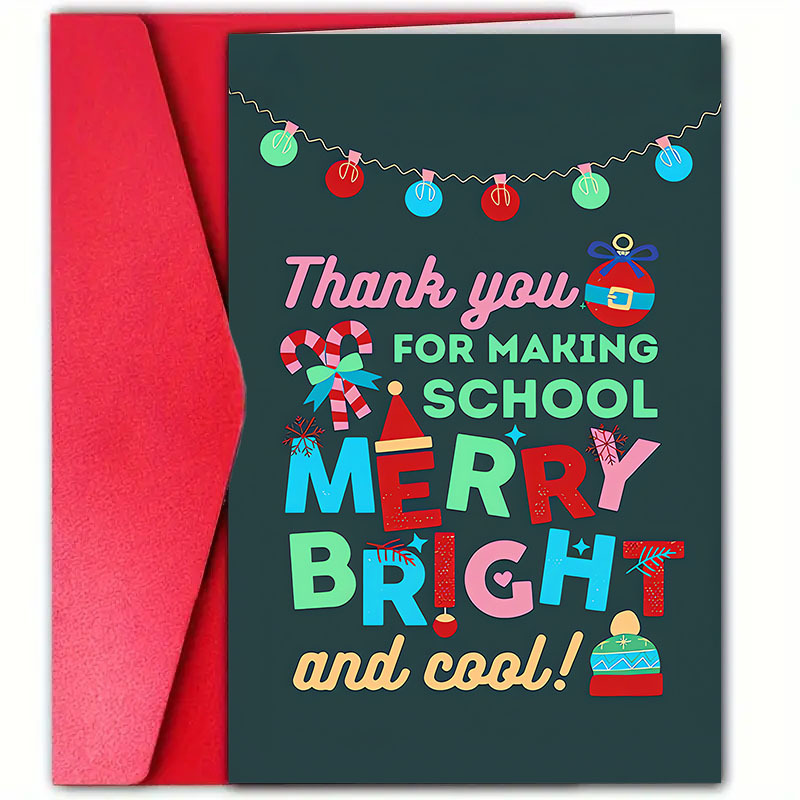 

Teacher Christmas (4.7"x7") - For Appreciation & You