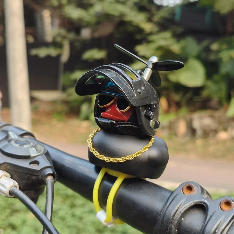 2pcs cute rubber duck handlebar decorations propellers Temu