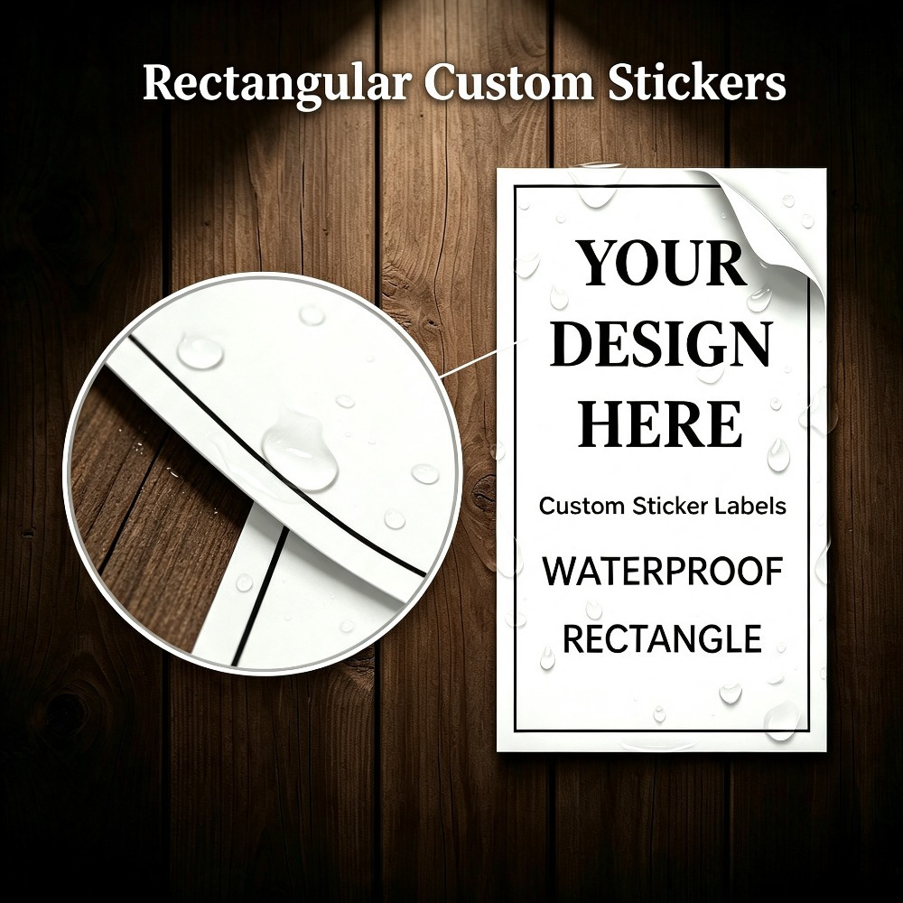 TEMU 30pcs/50pcs/120pcs Waterproof Pvc Stickers Suitable For Addresses, Qr Codes, Labels - Custom Text/image/logo/photo Personalized Suitable For