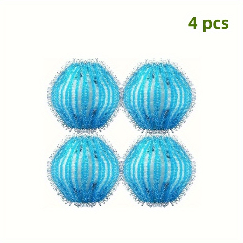 Image of 4pcs, Washing Machine Pet Hair Remover, Reusable Washing Machine Lint Balls, Anti- Cleaning Balls, Washing Machine Lint Balls, Pet Dog Hair Balls