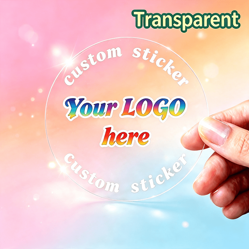 Custom Stickers Available in Multiple Sizes, 50/100/400 Sheets