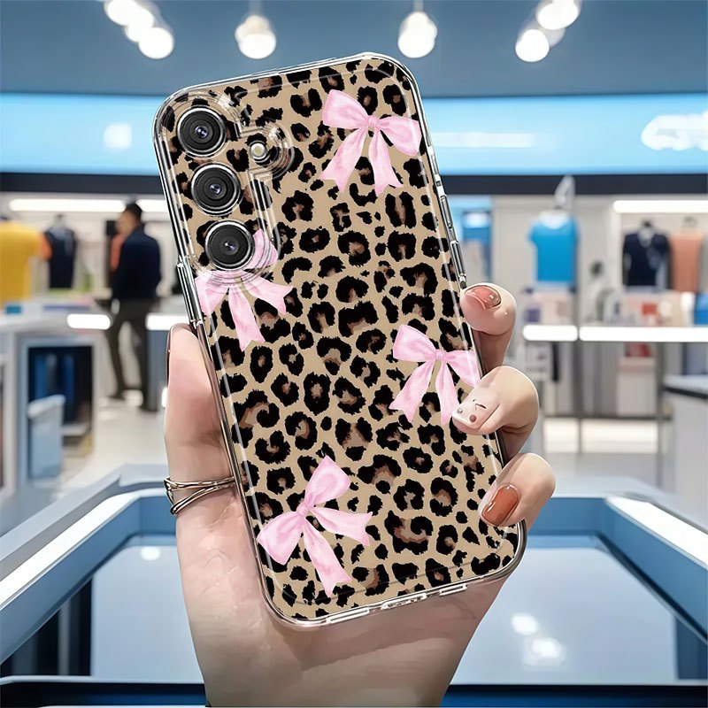 TEMU Phone Case - Leopard Print Anti-fall Full-coverage Tpu Phone Case Suitable For Galaxy A02 A03s A04 A05s A06 A13 A14 A15 A16 5g A21s A22 A23 A24
