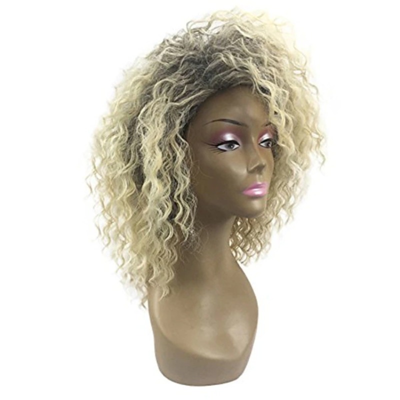 TEMU Perruque intégrale pour femmes, perruque courte bouclée avec de petites boucles et des cheveux volumineux