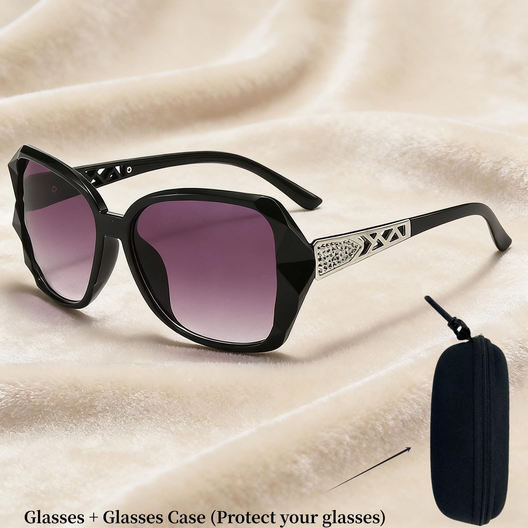 E-shop Stylisches Damen Brillenetui - Brillenetui kaufen und trendige Brille erhalten - Geeignet für alle - Elegante Brille mit Ziegel-Verzierungen -