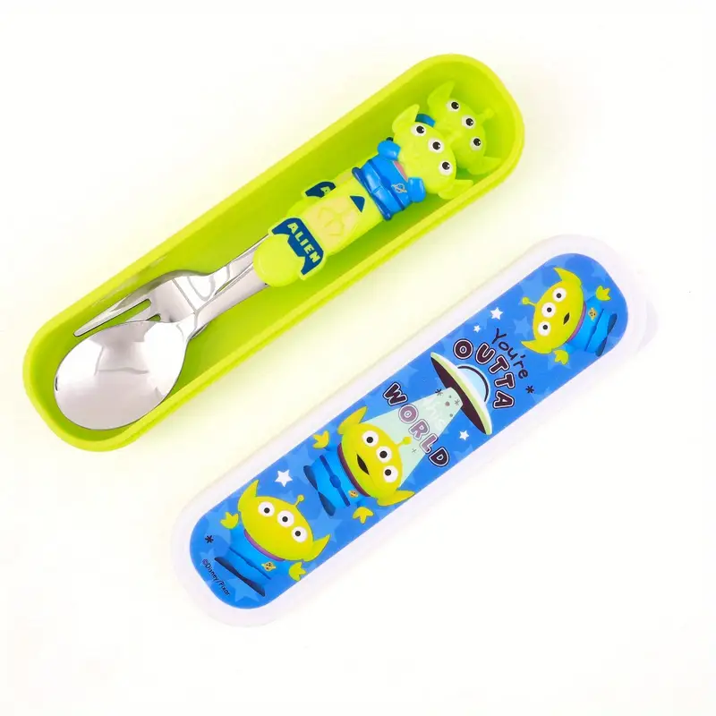 3pcs stainless steel cutlery set space themed spoon fork box durable lightweight lunch camping picnics ideal gift for friends camping essentials design durable utensils camping accessories Product details 6