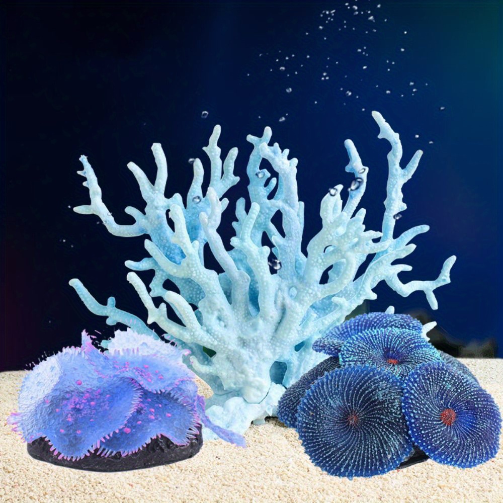 Künstliche Korallen-Deko Aus Harz Für Aquarien – Ungiftig, Realistisch, Pflegeleicht, Für Süß- & Meerwasseraquarium, 1 Stück Aquarium Deko Koralle