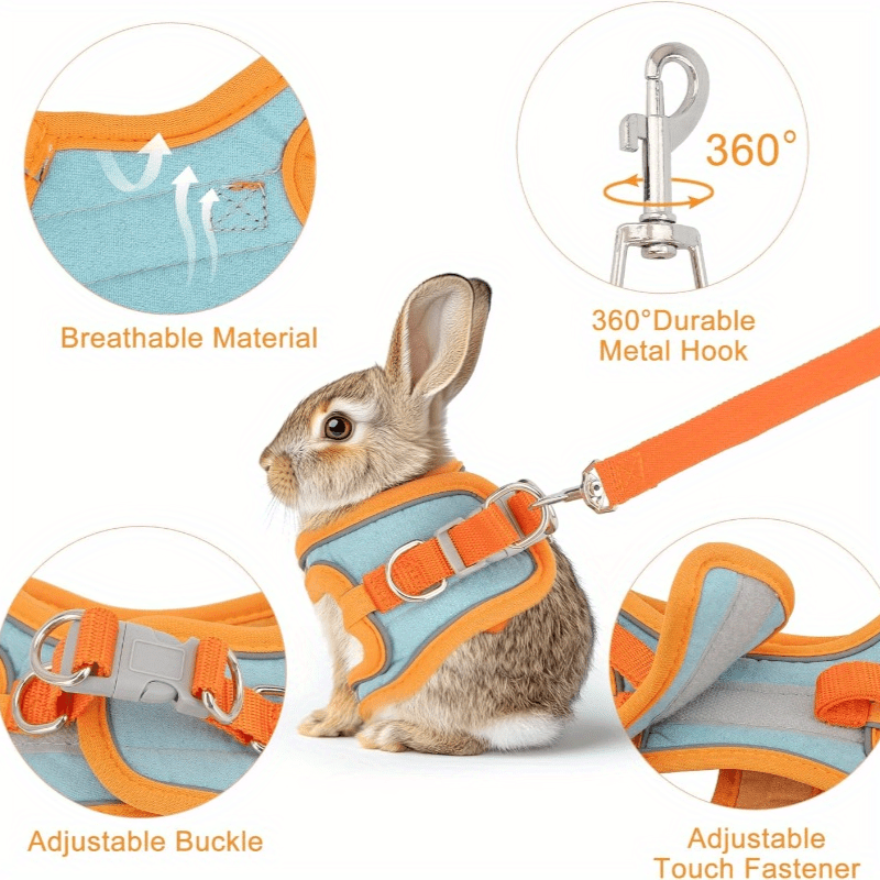 Dit is een tuigje en riemset gemaakt van verstelbaar, reflecterend materiaal