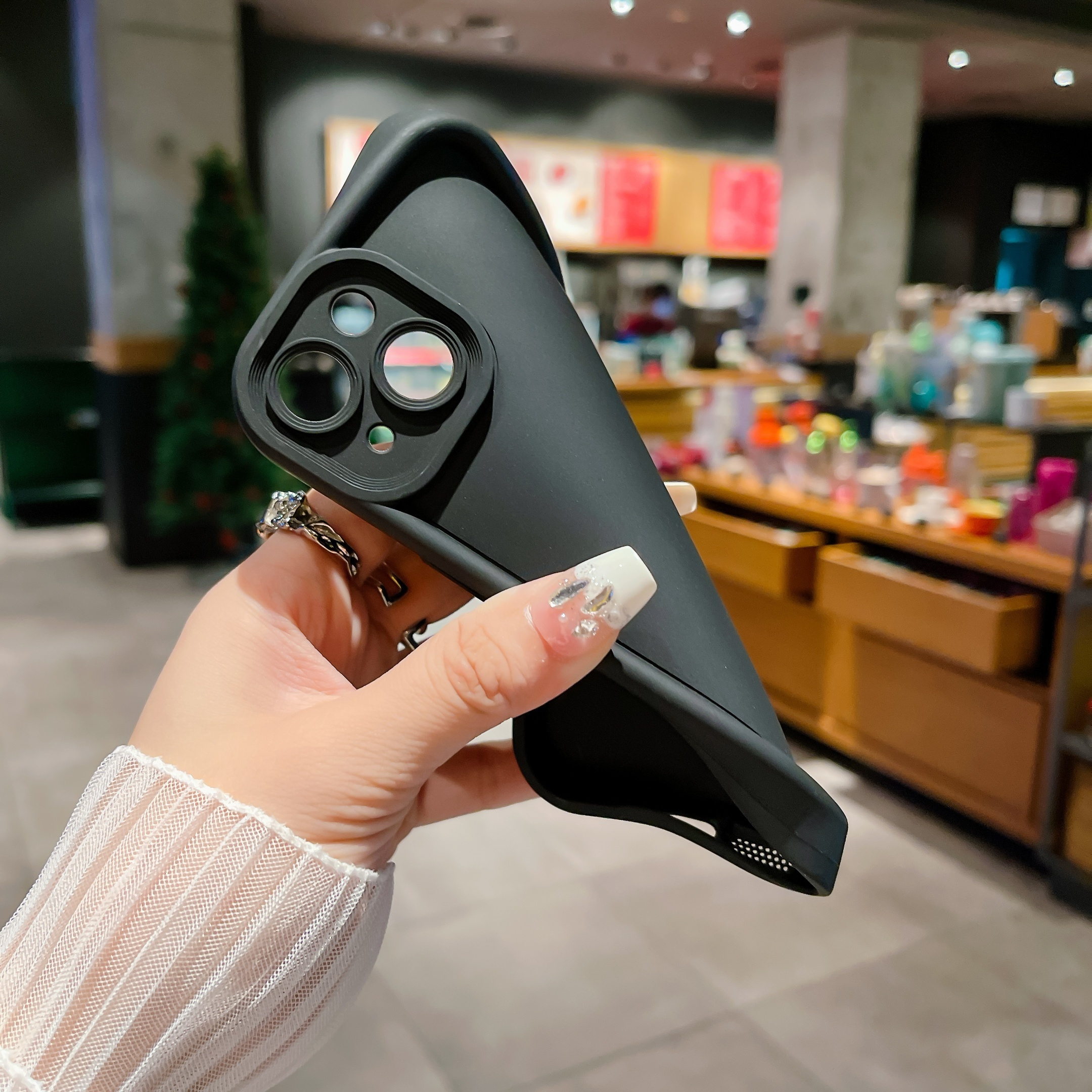 Solid Color Phone Case Compatible with iPhone X, 11, 12, 13, 14, 15 Pro Max Plus High-end Fashion Simple Style, Shockproof and Drop-resistant for Daily Use, Perfect Gift for Girlfriend or Boyfriend