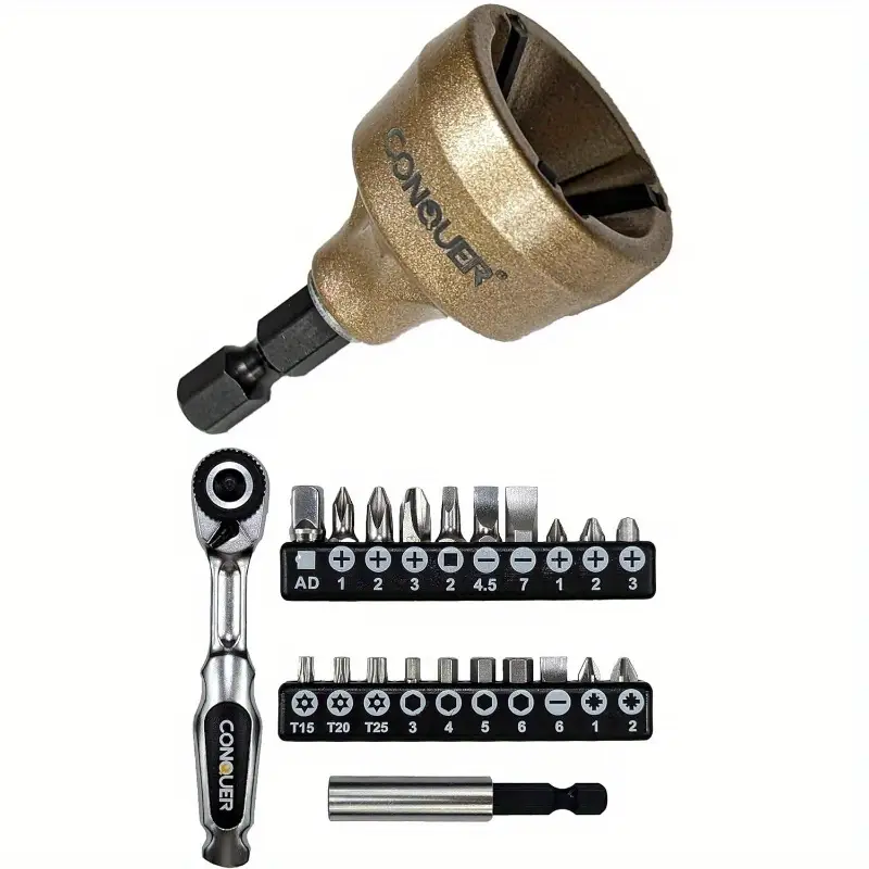 22pcs heavy-duty ratchet screwdriver set with chamfer kit - professional precision tool kit with 72-tooth , s2 torx/phillips/flathead bits, impact-resistant case & ergonomic grip for automotive, electronics, plumbing, construction - ideal for diy & (no power required), tiny screwdriver set, screw driver set with case, ratcheting screwdriver, screwdriver set heavy duty, screwdriver set mini Product details 0