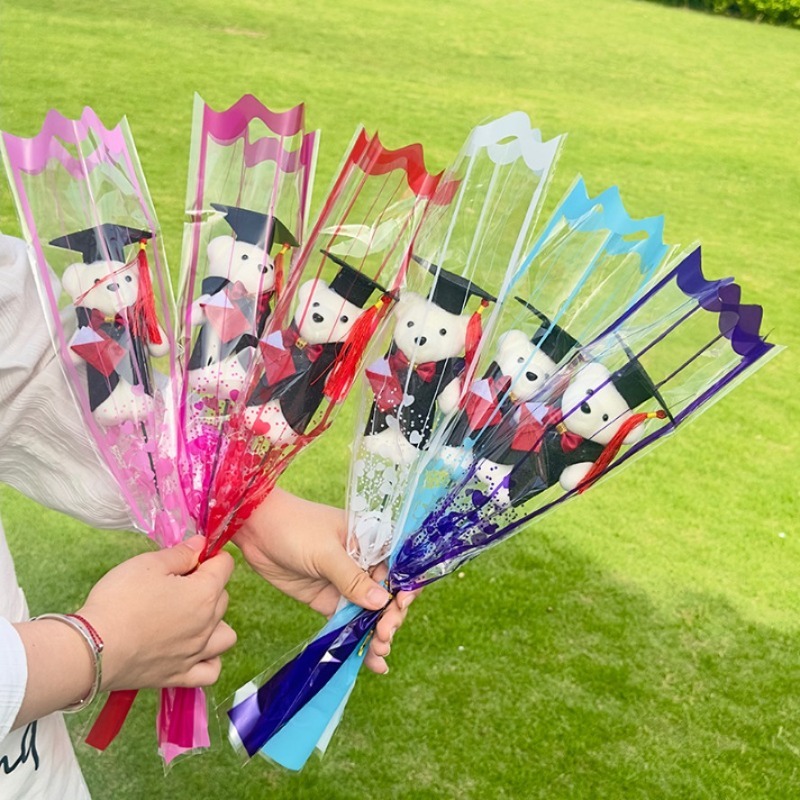 TEMU 8pcs Doctor Cute Cartoon Bear Doll Creative Gift Souvenir Graduation Season Teacher's Day Students Handmade Gift For Teachers Students Holiday
