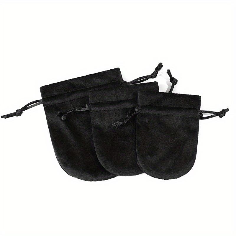 Custom 15/30/60 Oval Drawstring Flannel Jewelry Bags