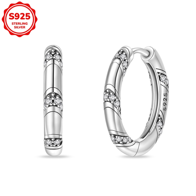 925 Sterling Silver Women's Hypoallergenic Retro - Circular Woven Earrings, Exquisite Earrings, Elegant Gift For Her