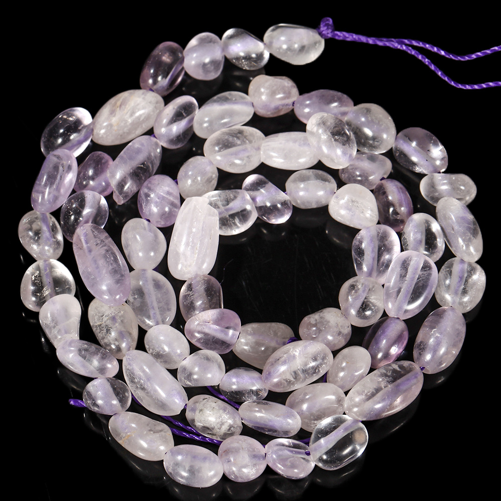 TEMU 4x6mm Length 38cm Natural Stone Beads Irregular-shaped Light Beads For Jewelry Making Additions