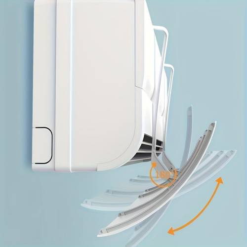 1pc air conditioner deflector free installation hanging deflector with design suitable for window type split conditioning units durable plastic material ideal for home office and hotel use