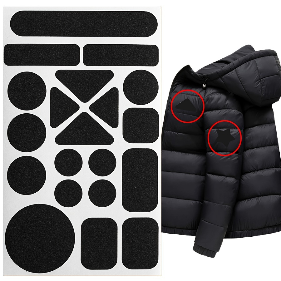 

[customer ] 1/2pcs Patches Black Self-adhesive Fabric Repair Patch, Suitable For Down Jacket And Clothing Repair, Easy To Apply