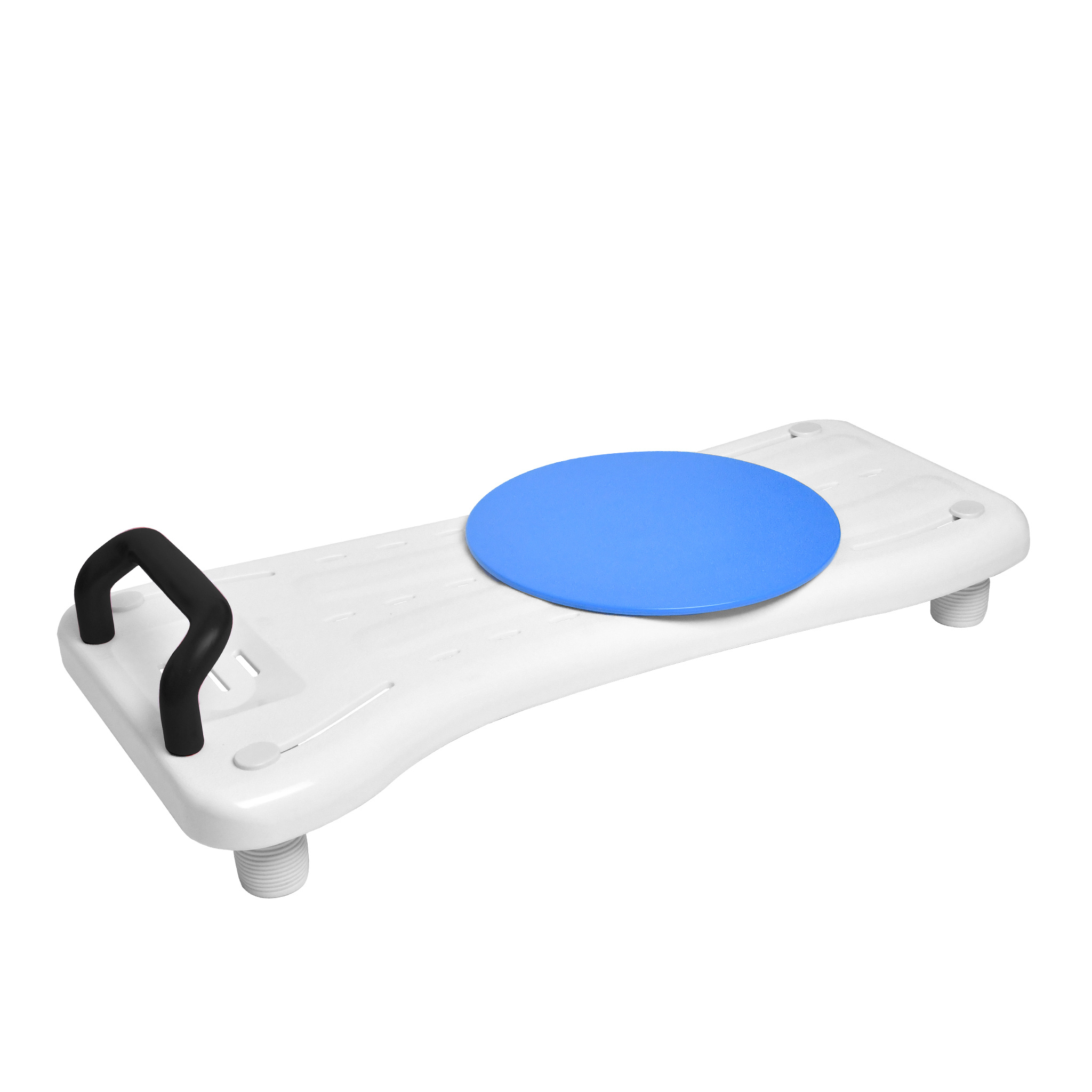 TEMU Planche de bain et siège de bain réglables avec porte-savon et poignée rotative, de charge 150 kg pour seniors et adultes