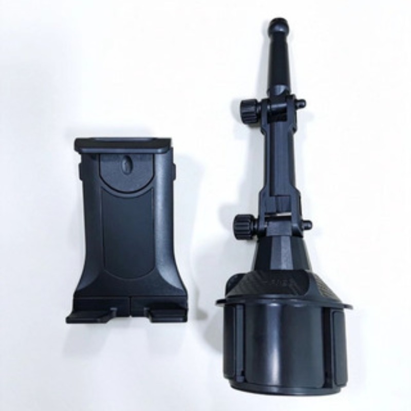 TEMU A Universal Car Phone And Tablet Holder, Compatible With Most Car Cup Holders, . Retractable Clamp Arm, 360-degree Rotatable Bracket, Adjustable