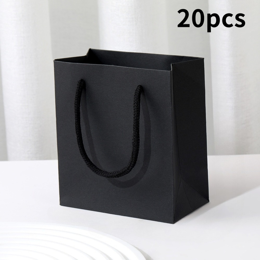 E-shop Geschenk für Sie/Ihn 20 Sortierte Mini-Geschenktüten mit Griffen, mit modernem und einfachem Design, robuste Papiertüten geeignet für Partys,