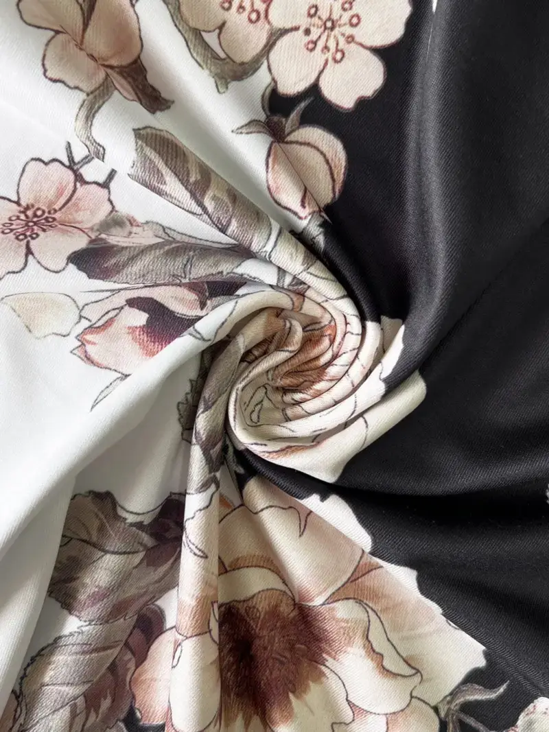 elegant floral print dress with ruched bust and off the shoulder sleeves casual yet sophisticated style for spring summer casual elegant attire floral print dress ruched detailing floral print dress Product details 7