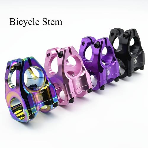 1 aluminum alloy bicycle stem cnc machined lightweight and durable suitable for mountain bikes dh mtb off road bikes 31 828 635mm multiple colors pink purple road riding equipment mountain bike stem dh mountain riding