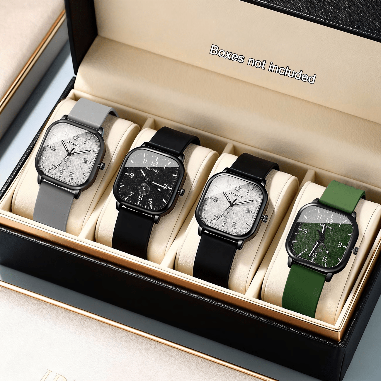 4pcs     fashionable and exquisite pointer quartz wristwatch   wedding celebrations gifts companies annual meetings employee gifts daily and formal occasions birthday gifts   gifts and anniversaries