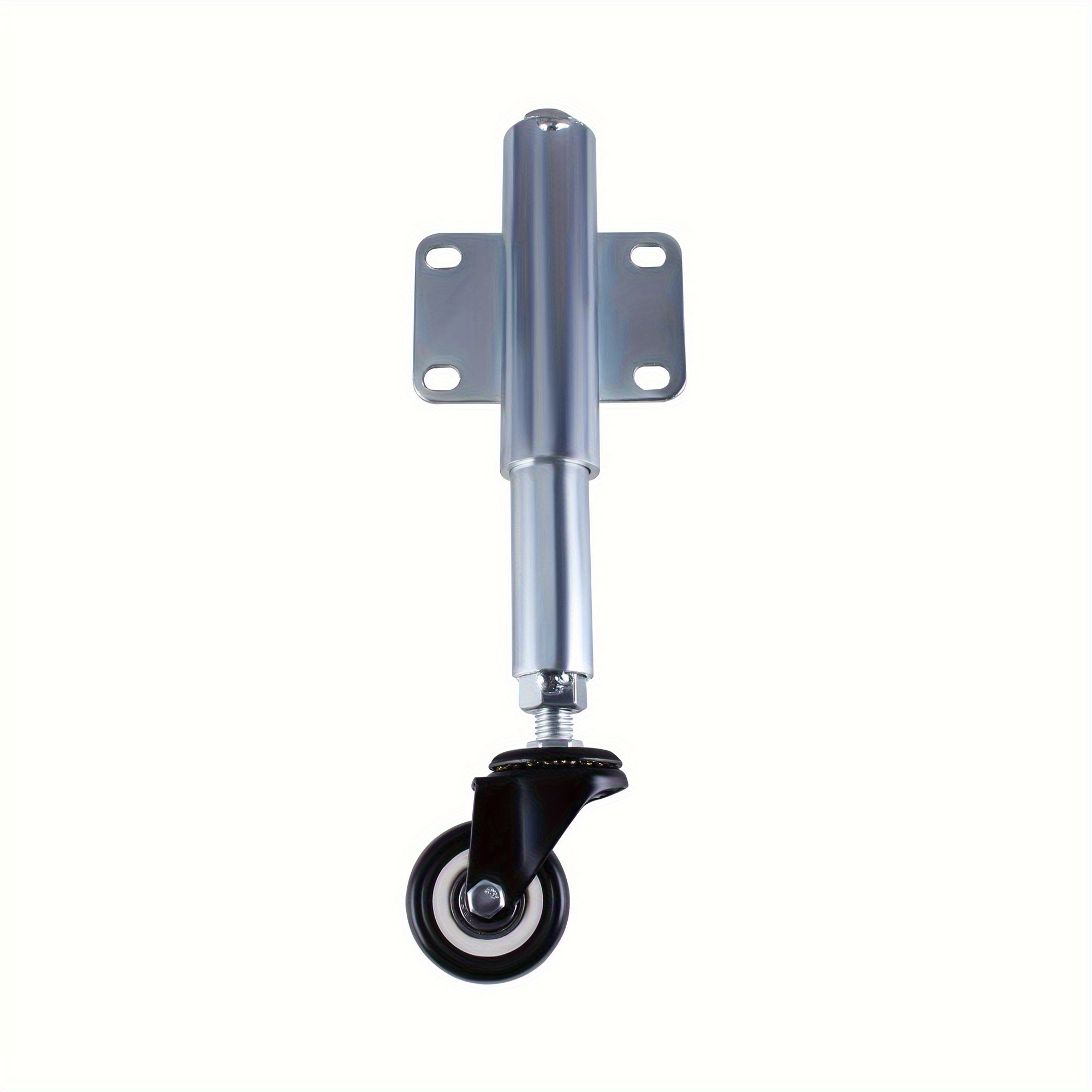 Image of 1pc 2inch 6cm Sliding Wheel Heavy Duty Spring Loaded, Load Capacity 50 Kg Each For Fence Gates, For Attached To Wooden Garden Gates, Courtyard Fences