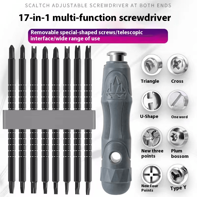 multifunctional 17 in 1 strong magnetic special shaped screwdriver set Product details 3