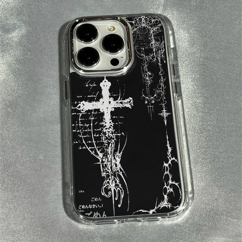 TEMU Phone Case: Pattern Electroplated Lens Phone Case, Suitable For Iphone 17 16 15 14 13 12 Pro , Luxury Transparent Electroplated Lens Protective