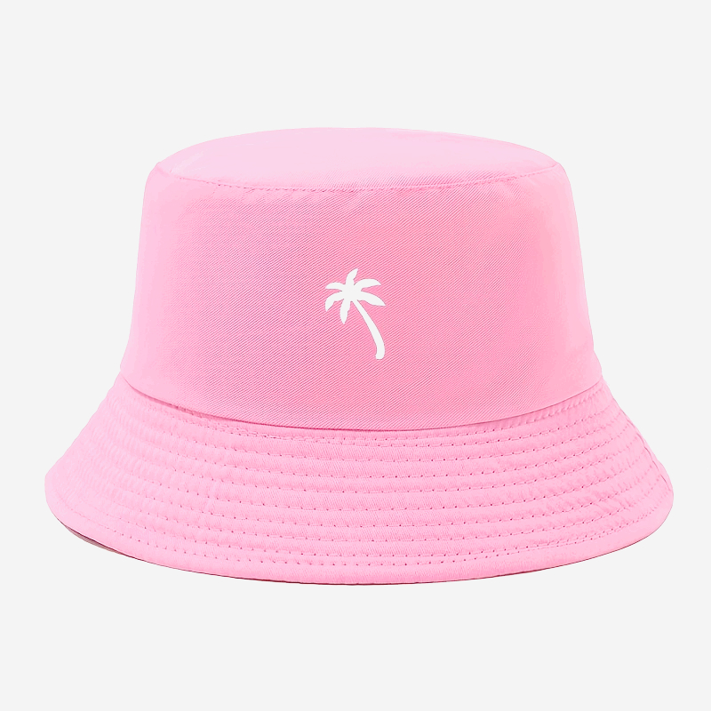 TEMU A Foldable Palm Tree Print Bucket Hat, Stylish And Versatile With Multiple Colors Available, Suitable For Men And Women, Outdoor Sports, Travel,