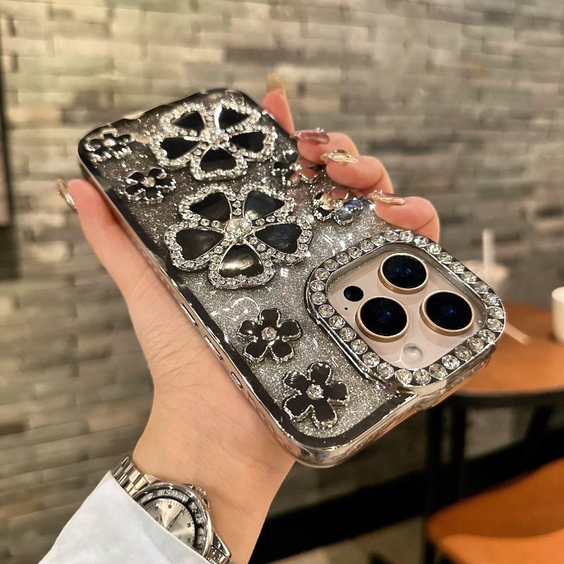 High-end Camellia Flower Luxury Shockproof Phone Case for iPhone 16, 15, 14, 13, 12, 15 Pro Max, 16 Plus, New Protective Cover with Premium Feel and Feminine