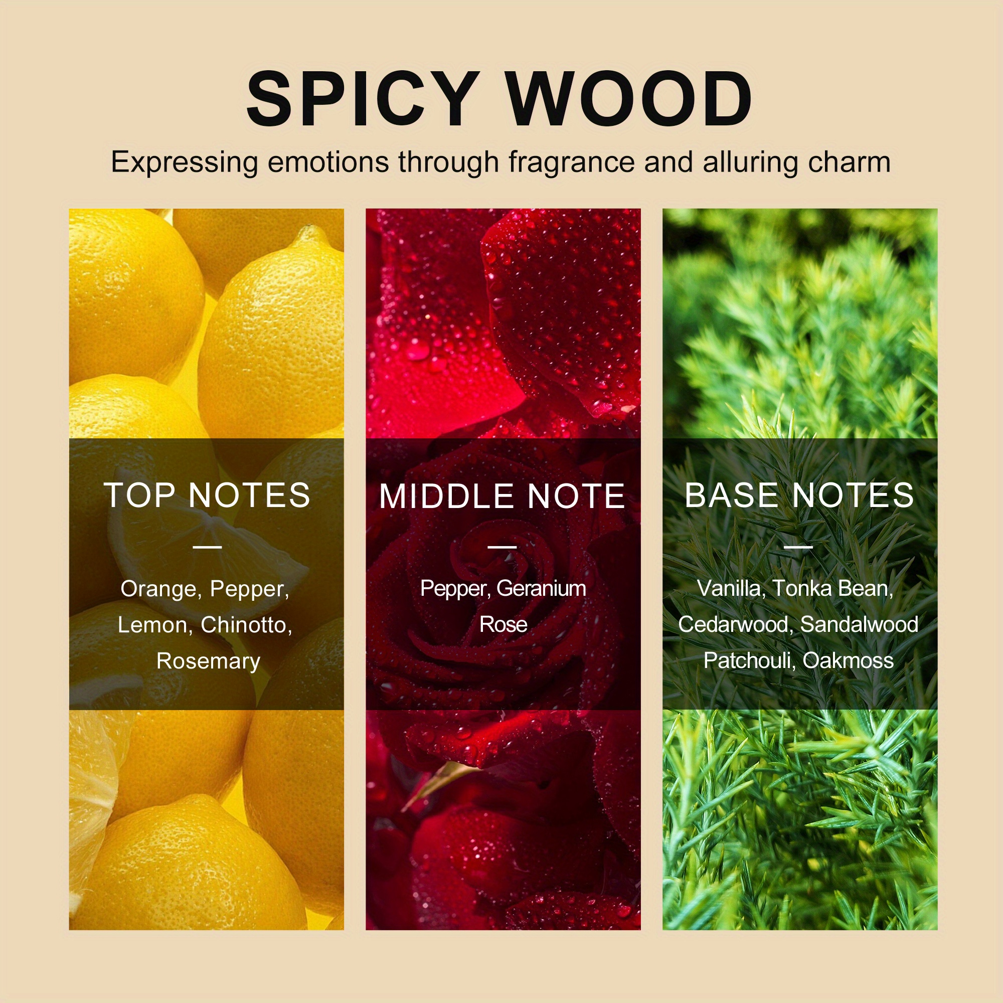 ycz mens luxury cologne spicy fresh fruity eau de Temu