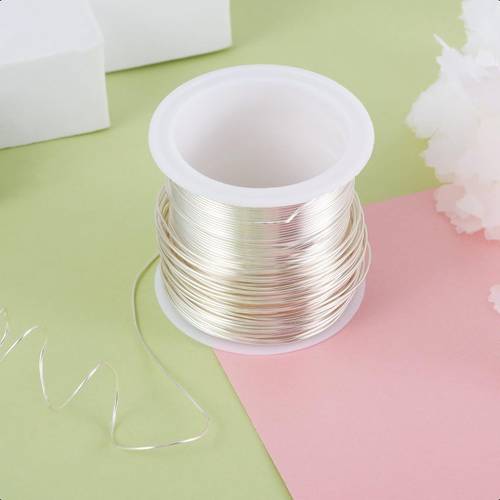 42 6 feet tarnish resistant copper wire 21 gauge wire jewelrywire beading craft wire for jewelry making silvery