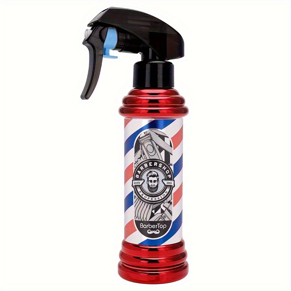 TEMU 1pc Vintage Electroplated Spray Bottle, 5 Colors Available, Rotating Light Printed Spray Bottle, Salon Spray Bottle, Adjustable Nozzle, Fine