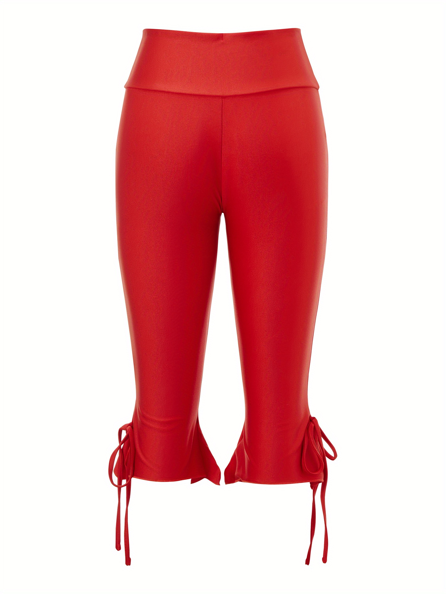 y2k capri pants solid color bow decor summer casual women Temu