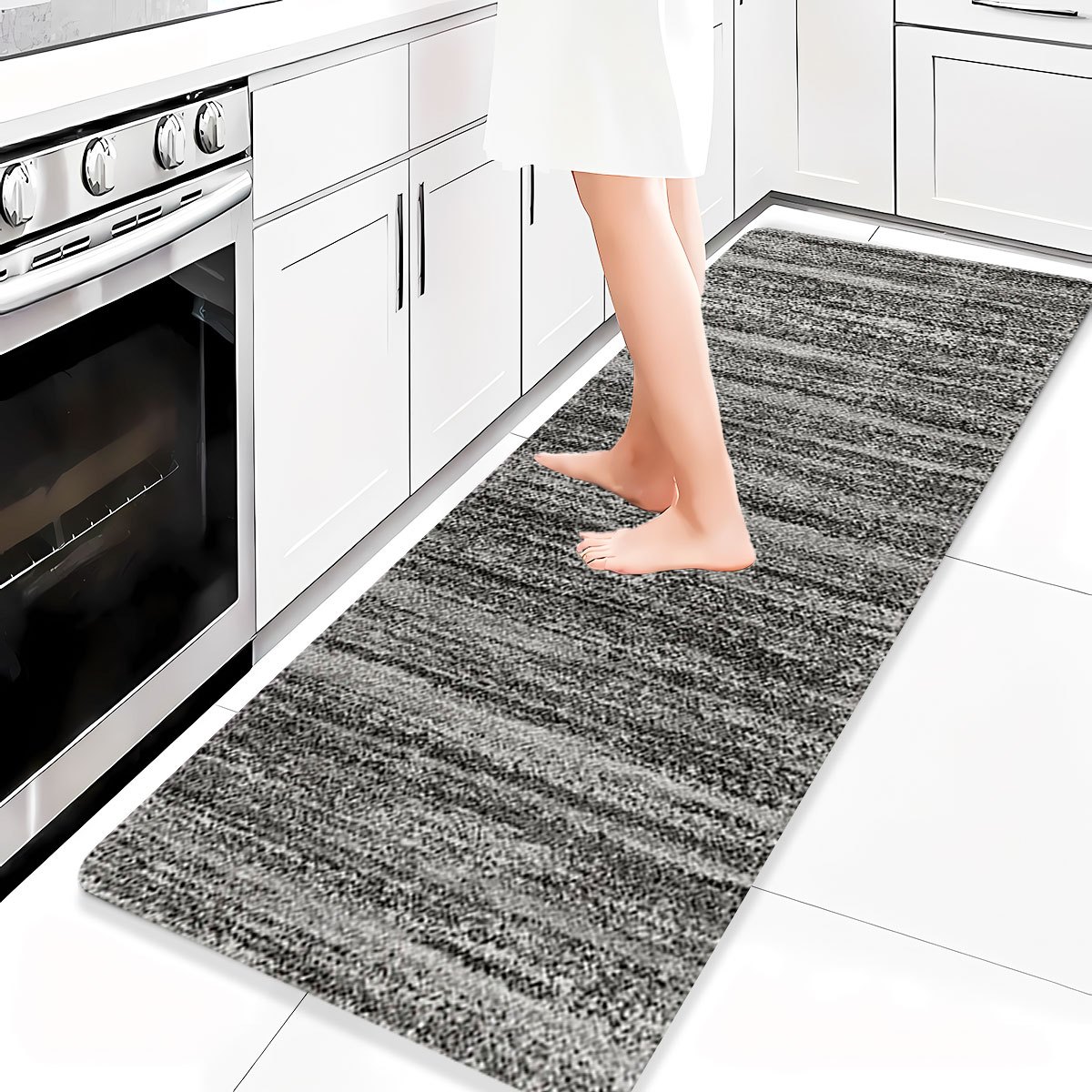 TEMU 1pc Easy Pattern Kitchen Mat, Suitable For Kitchen, Laundry Room, Entrance, Living Room. Dining Room, Kitchen Decor, Kitchen Rug, Entrance Mat,