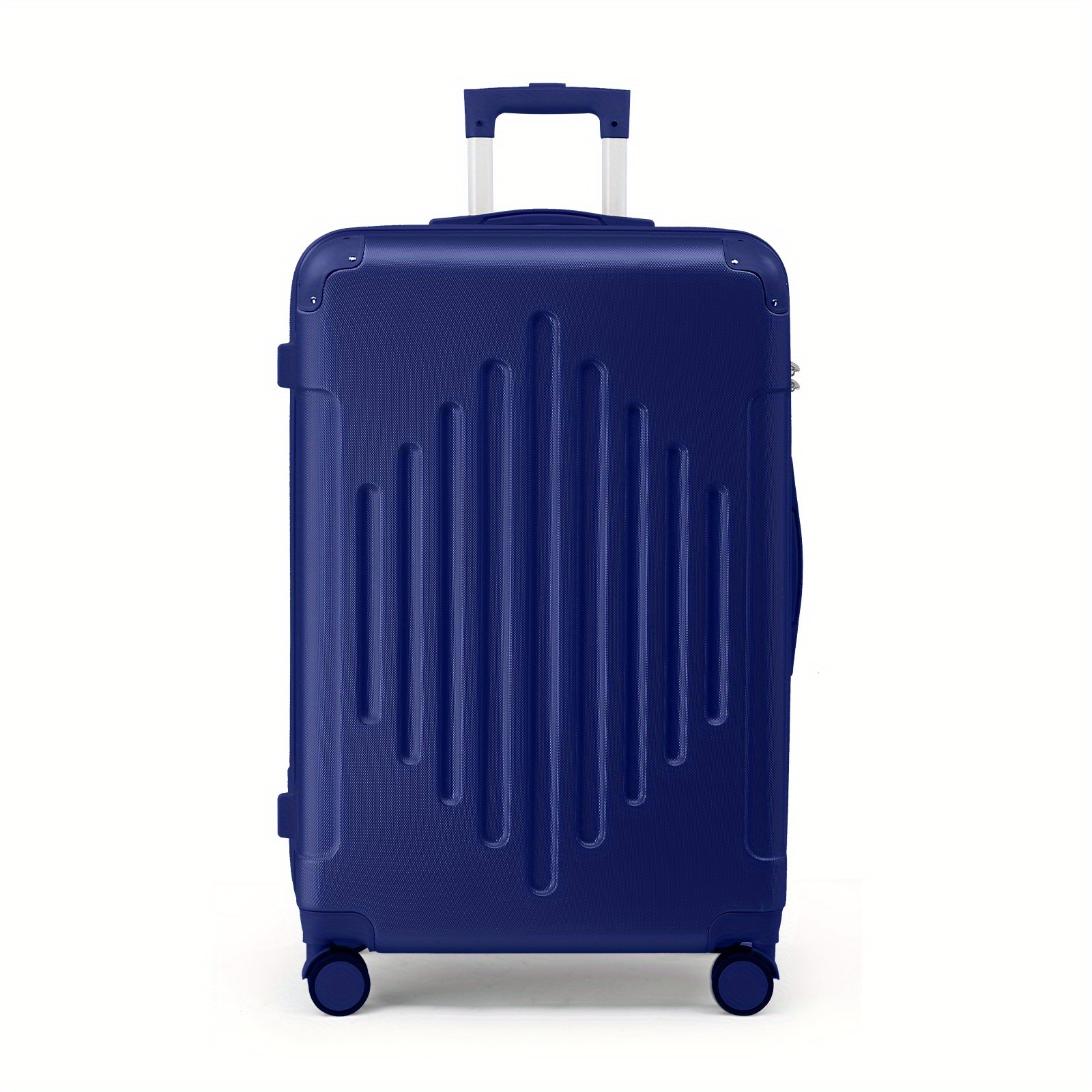 TEMU Blue Hardside Suitcase Set With , 1/2pcs Luggage Sets Featuring Spinner Wheels, Travel Bags For Men And Women