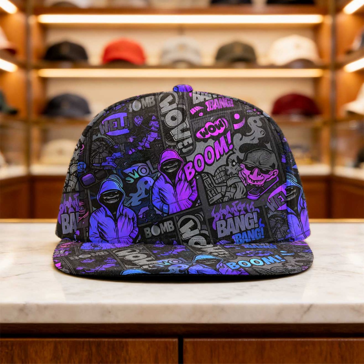 TEMU 1pc Of Adjustable Snapback , A Versatile Sporty Hat Suitable For Outdoor Activities, Ideal For Everyday Use With A Sturdy Design, Festival