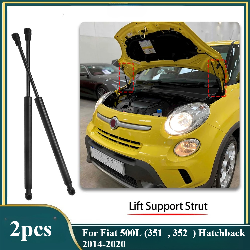 TEMU Ammortizzatori a gas per anteriore per Fiat Hatchback 2014-2020 Sostituisce 51923979 68201900AA 370Mm Supporti di sollevamento