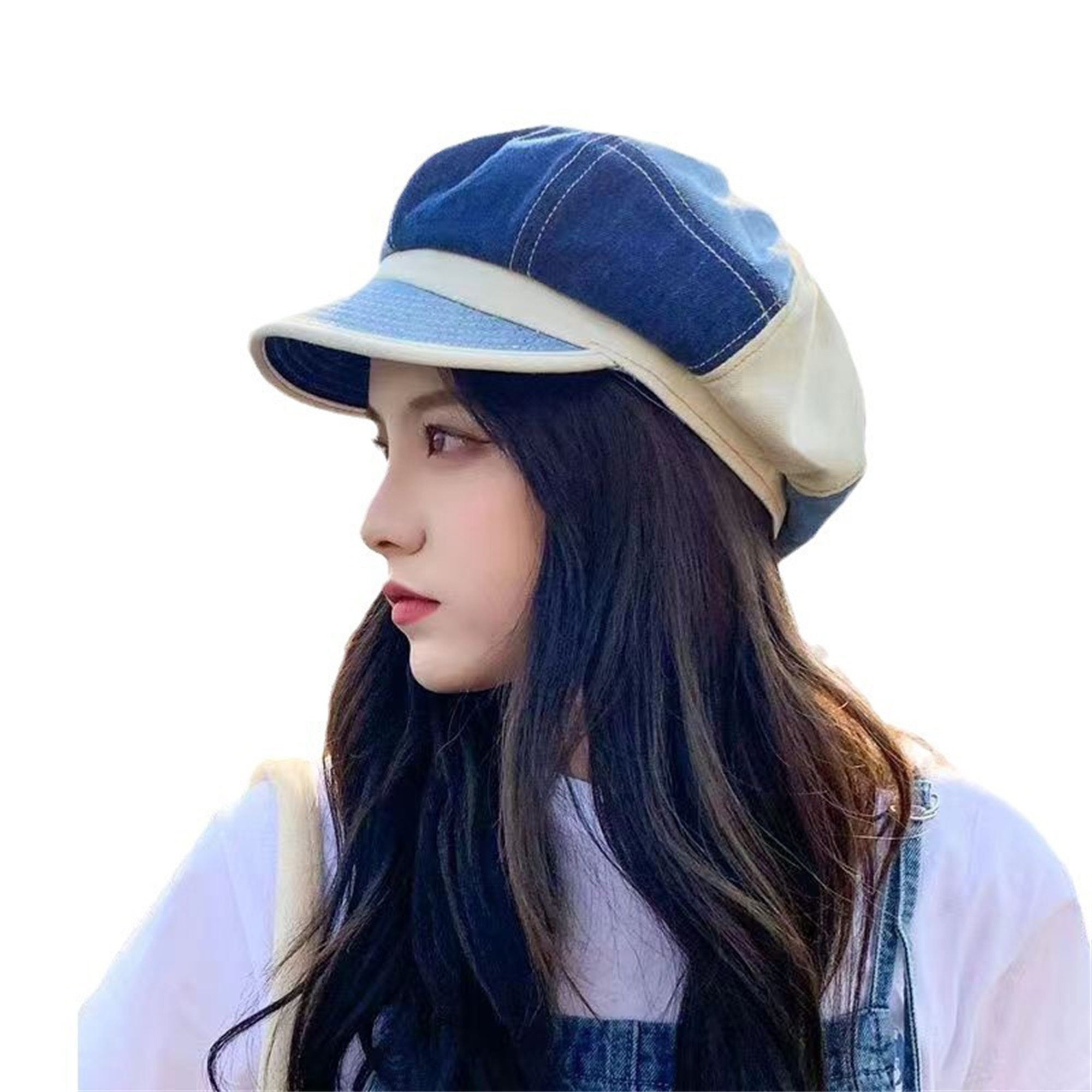 womens denim newsboy cap unique design lightweight Temu