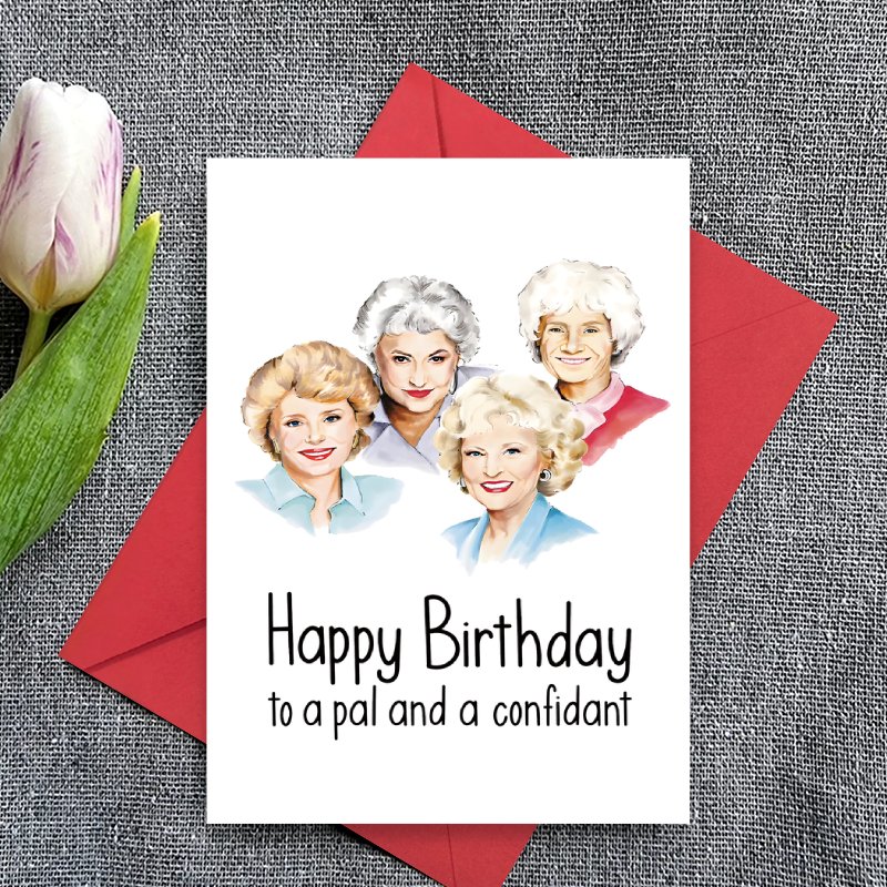 TEMU 1pc Friend Commemorative Birthday Card, Suitable For 50th/40th/30th Birthdays, Humorous Gift For Or Anyone, With Envelope