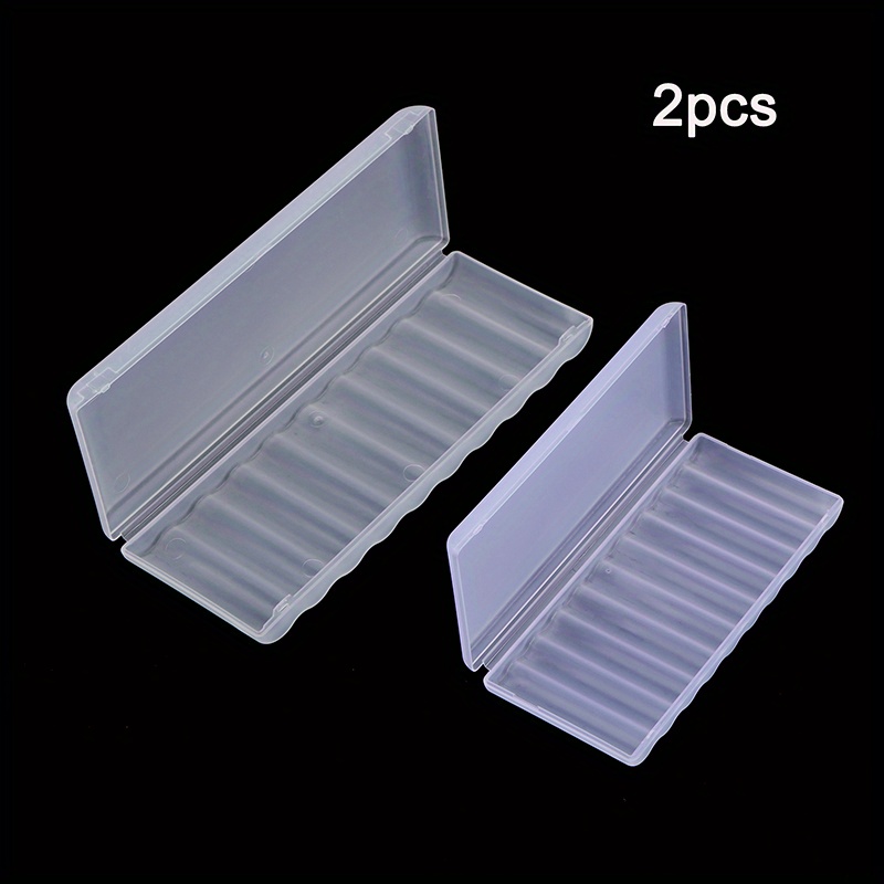 10 Slot Portable Transparent Plastic Battery Storage Box Hard Container Holder Case For Aaa/aa Battery Organizer Additions