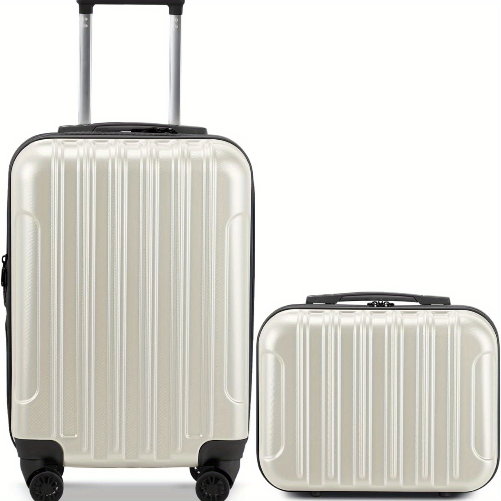 TEMU Bonnlo 2pcs Luggage Set, Small Size 14in+20in, Made Of Abs&pc, Travel Luggage, Checked Luggage, Carry-on Luggage, Wheels, Luggage Set