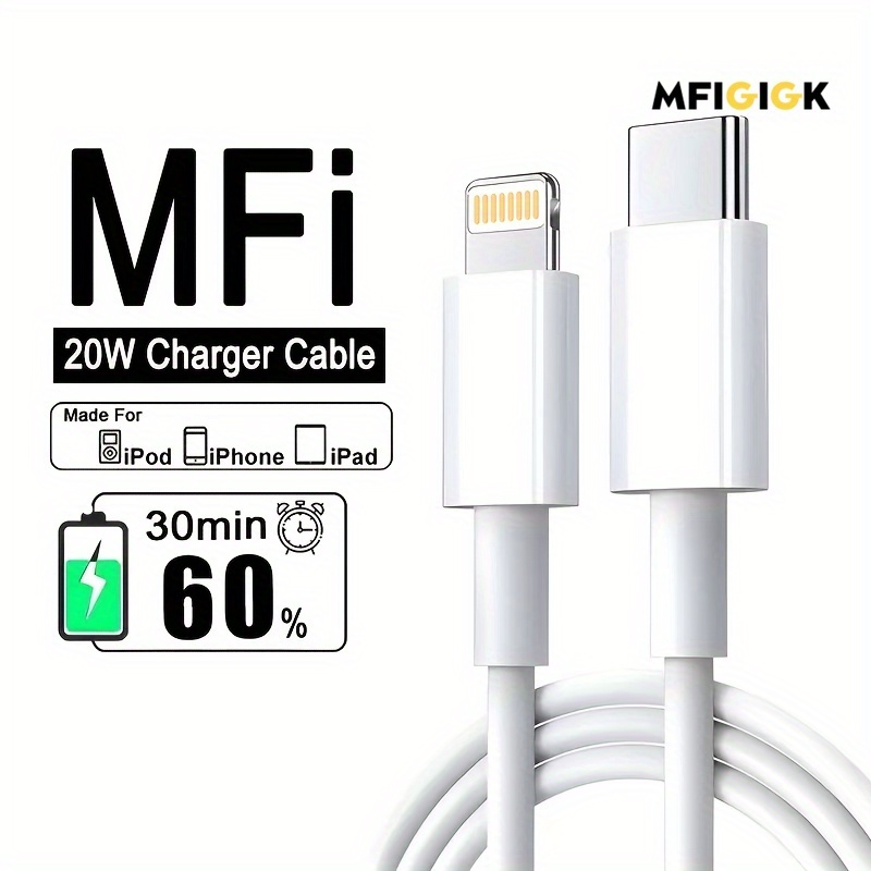 MFi Certified Lightning Cable 3Pack 3FT IPhone USB Char