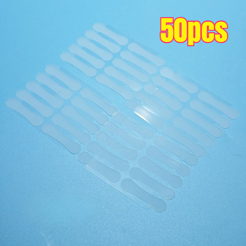 Image of 50pcs - V-shaped Invisible Face Lift Tape Set, Strong Stickiness | Good Elasticity | Odorless | Breathable | , Suitable For Cosplay Makeup And
