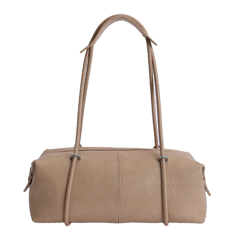 Image of Women' Large-capacity Minimalist Bowling Bag - Zipper Closure Underarm Shoulder Purse, Commuter Handbag Suitable For,, Travel, Gym & Everyday Use, Modern Tote For Bowling-themed Outfits